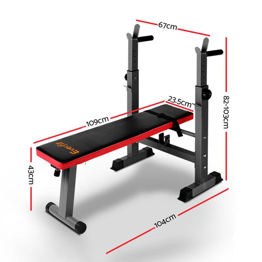 Everfit Multi-Station Weight Bench Press Weights Equipment Fitness