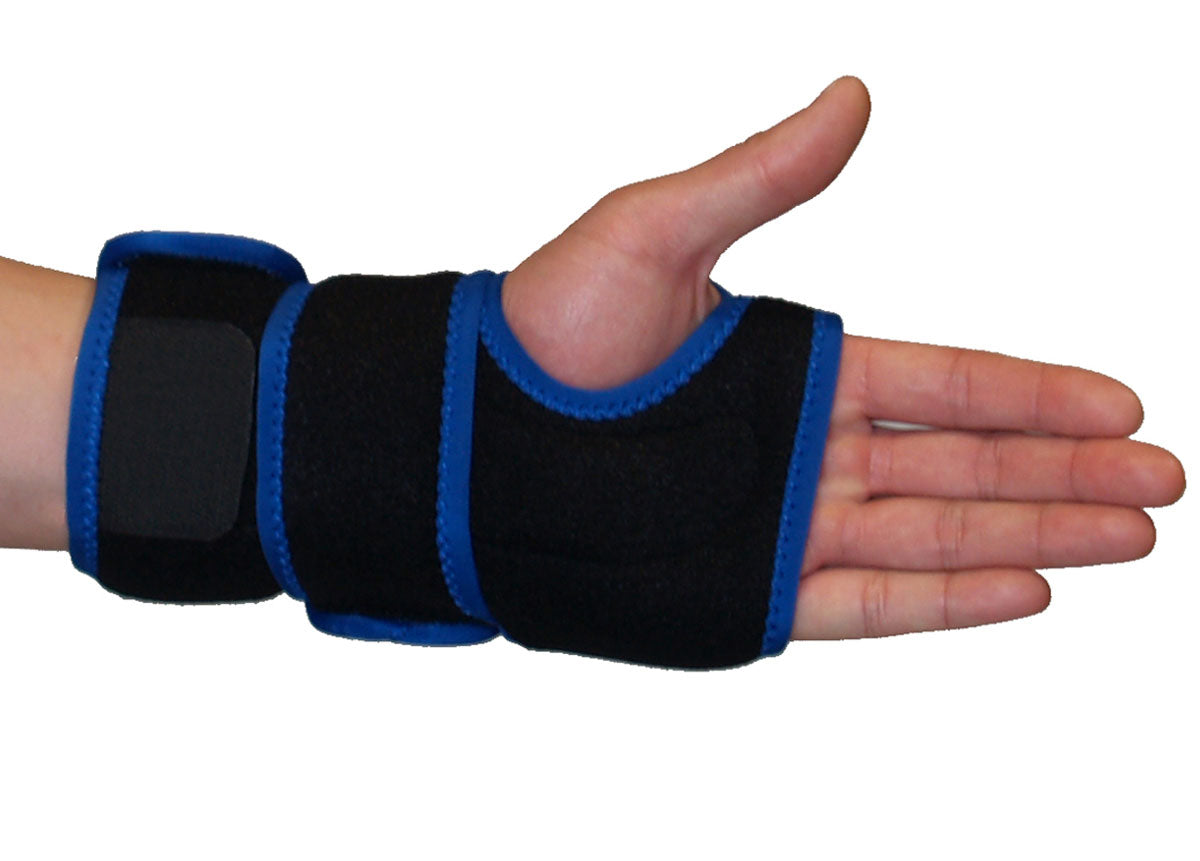 Protexx Left Palm Support Brace with 2 Aluminun Plates,  Black