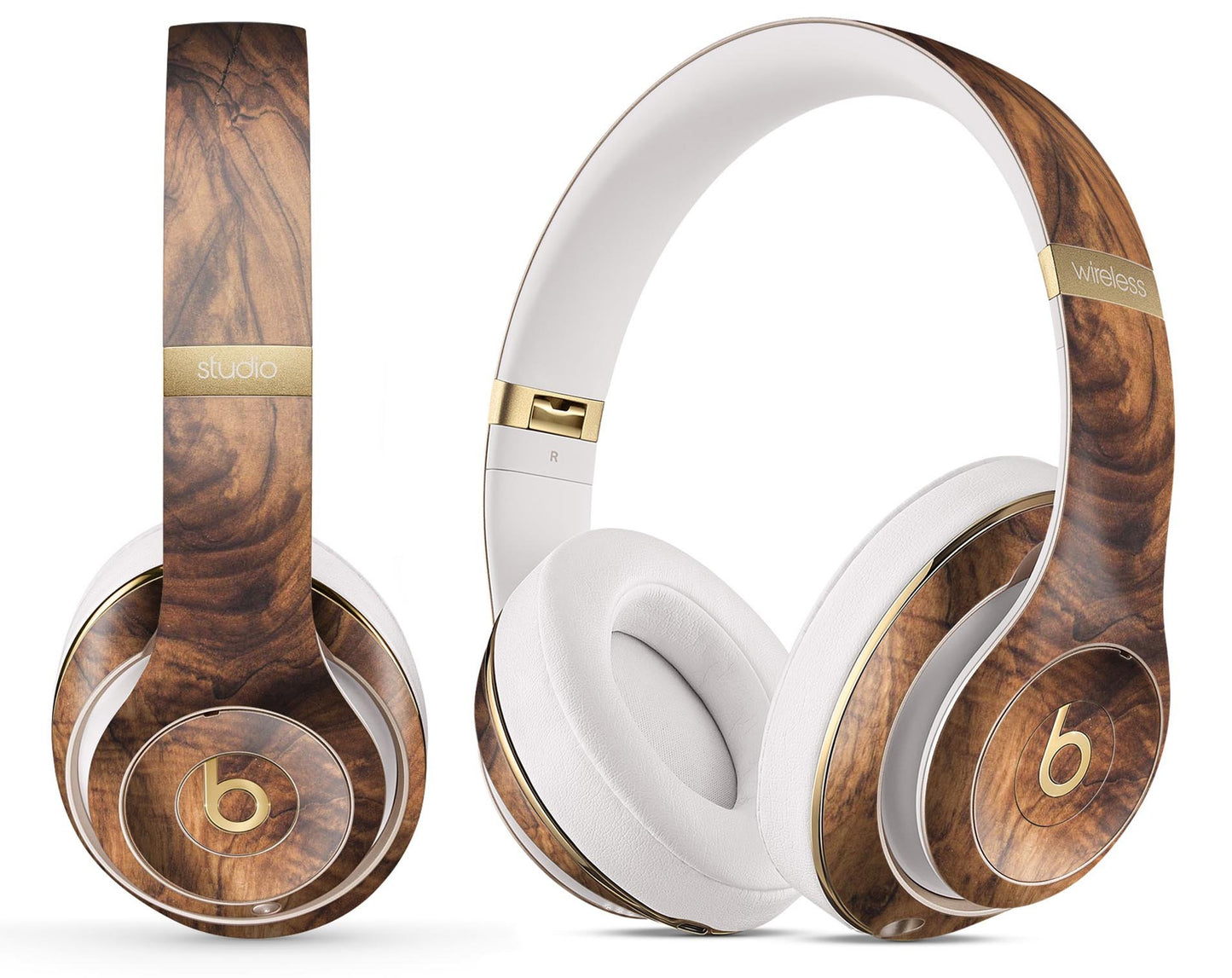 Raw Wood Planks V11 - Full Body Skin Decal Wrap Kit for Beats by Dre