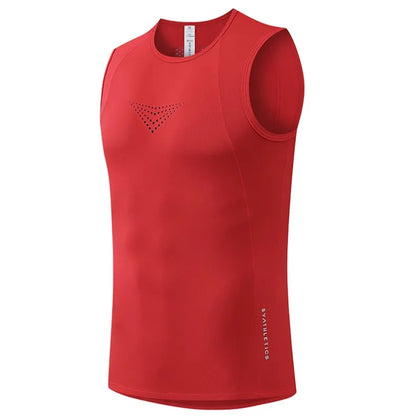 Men Running Tank Tops Outdoor Workout Marathon Sleeveless Vest Mesh Sports Clothes Gym Jogging Underwear Fitness Tees Shirts