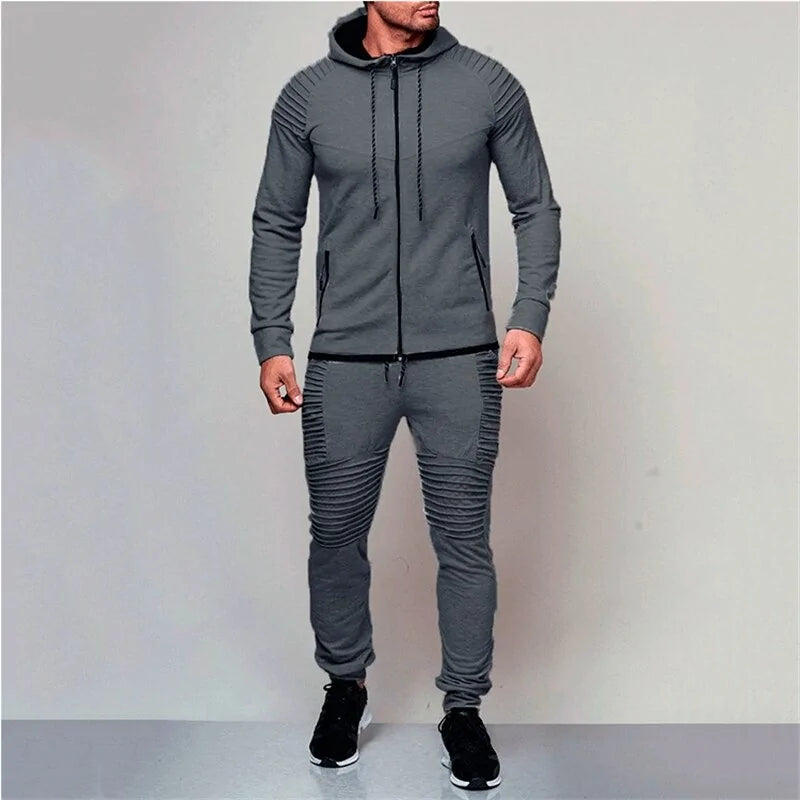 2 Pieces Autumn Running Tracksuit Men