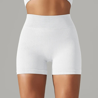 Seamless High Waist Yoga Gym Shorts